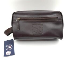 New York Yankees Travel Bag Organizer Faux Leather Mens Genuine Merchandise NEW